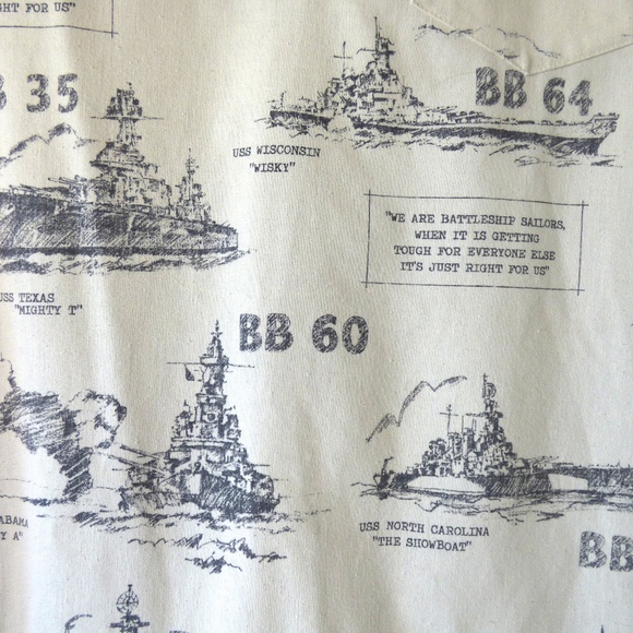 *4-4-20* Combat Collection Men's Battleship Shirt M - Picture 4 of 7